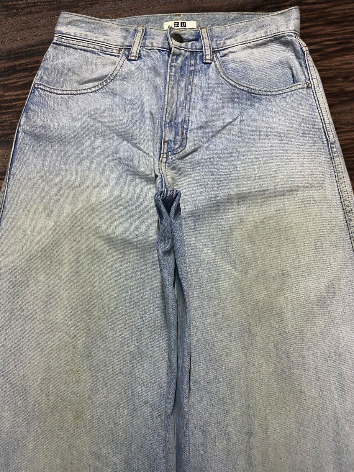 Christophe Lemaire Vintage Japanese Brand Uniqlo Light Wash Grunge Baggy Jeans Size US 28 / EU 44 - 3 Thumbnail