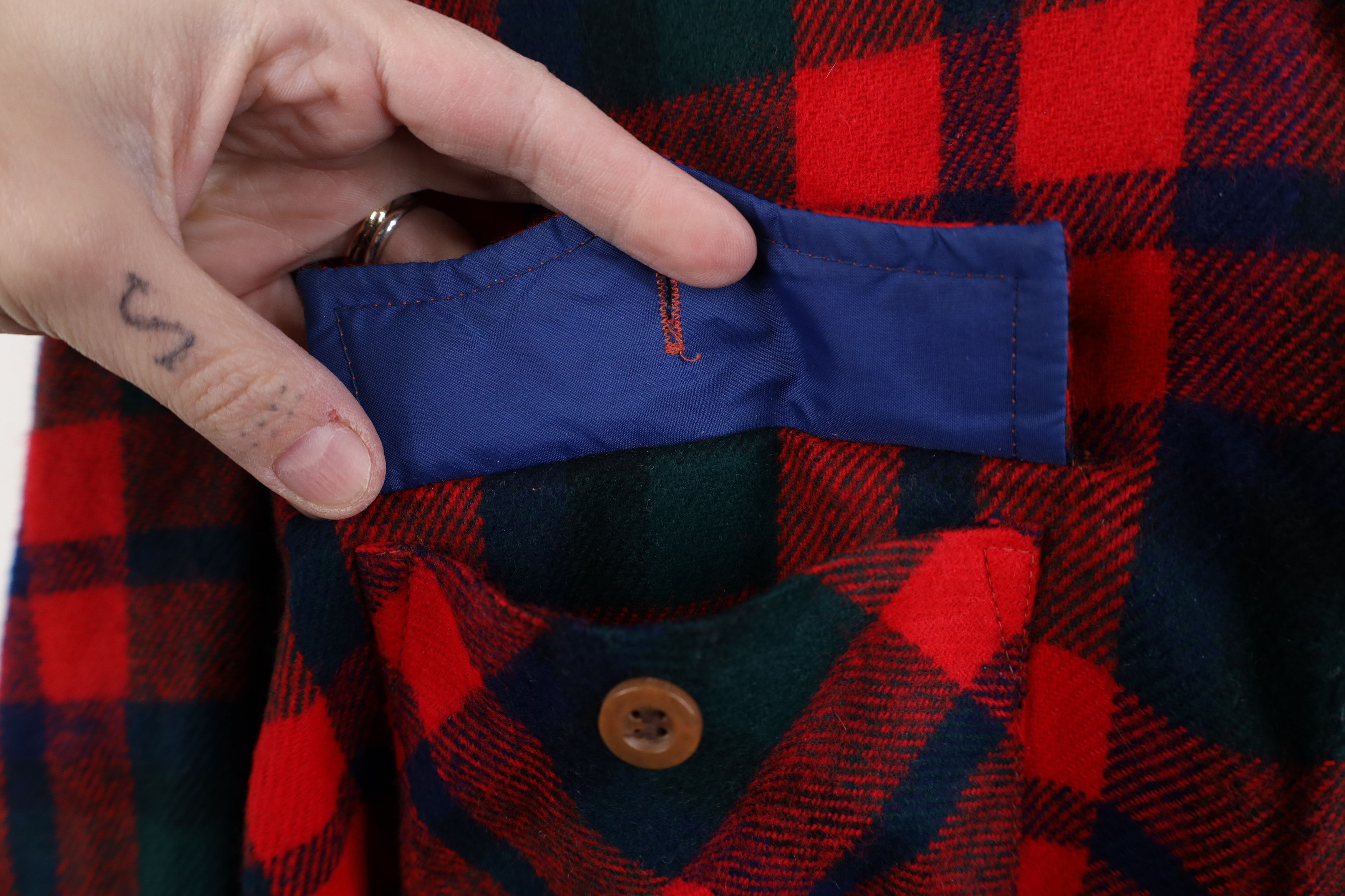 Vintage Vintage 70s Streetwear Button Shirt Jacket Jac Shirt Plaid Size US M / EU 48-50 / 2 - 7 Thumbnail
