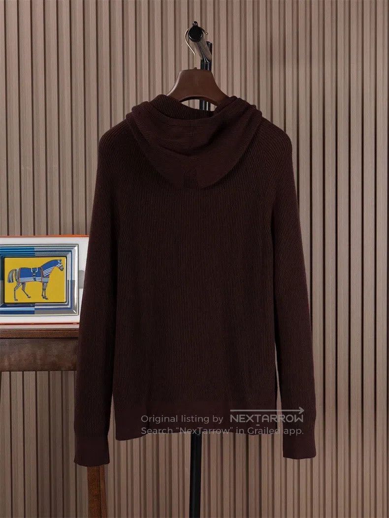 Loro Piana LORO PIANA Men's thick double wool knit hooded coat for au Size US M / EU 48-50 / 2 - 3 Thumbnail