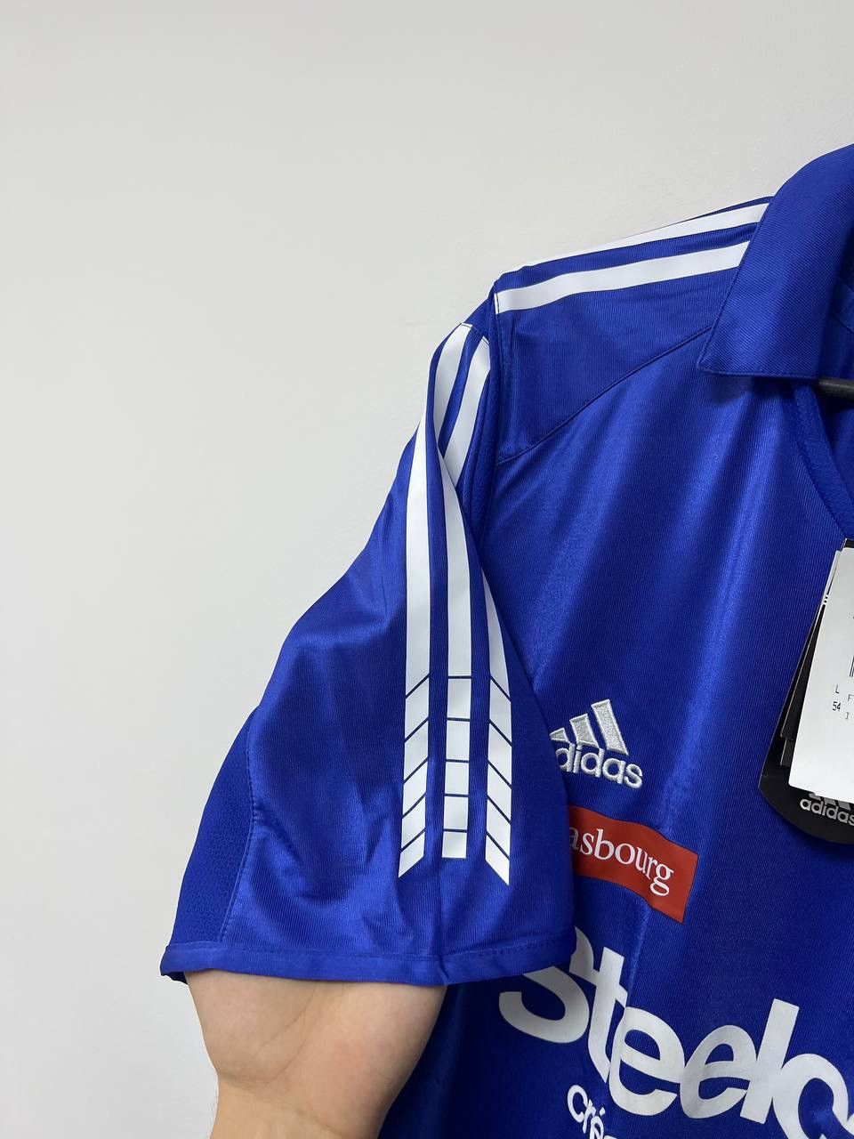 Adidas NWT Strasbourg 2005/2006 Home Mailot Adidas Football Shirt L Size US L / EU 52-54 / 3 - 22 Thumbnail