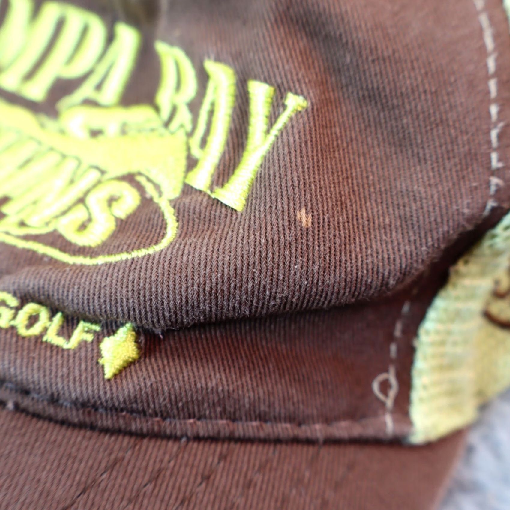 Vintage Brown Adjustable Strap Back Baseball Cap Horse Racing Poker Golf Y2K Hat Size ONE SIZE - 4 Thumbnail