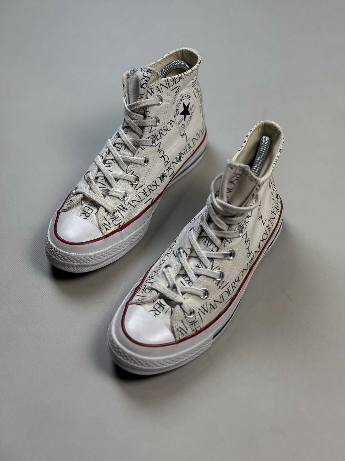 Converse × JW Anderson JW Anderson High Top Graphic Print Lace Up Sneakers Shoes Size US 8 / IT 38 - 9 Thumbnail