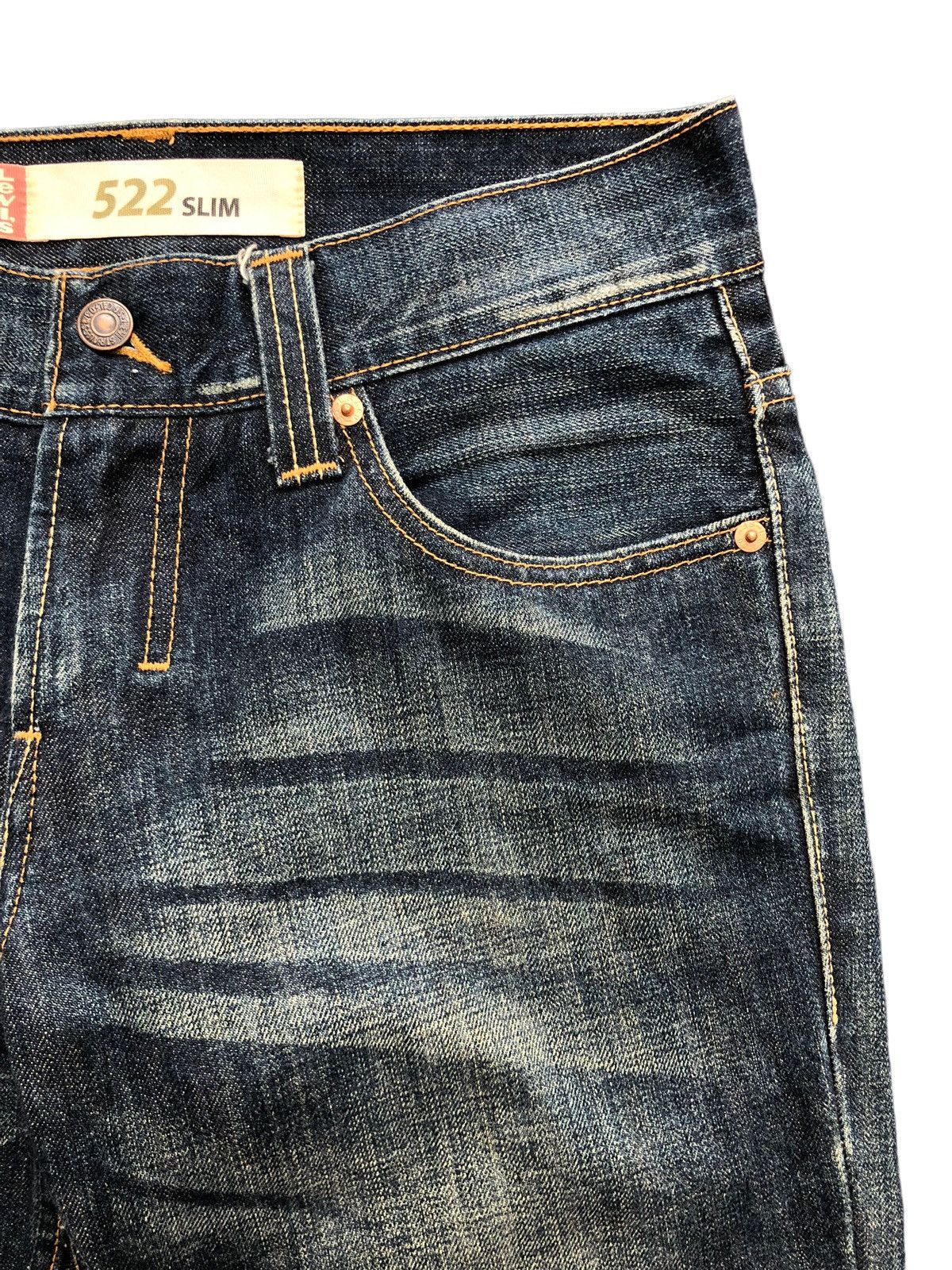 Levi's Vintage Levi's 522 Clawmark Distressed Denim Size US 31 - 6 Thumbnail