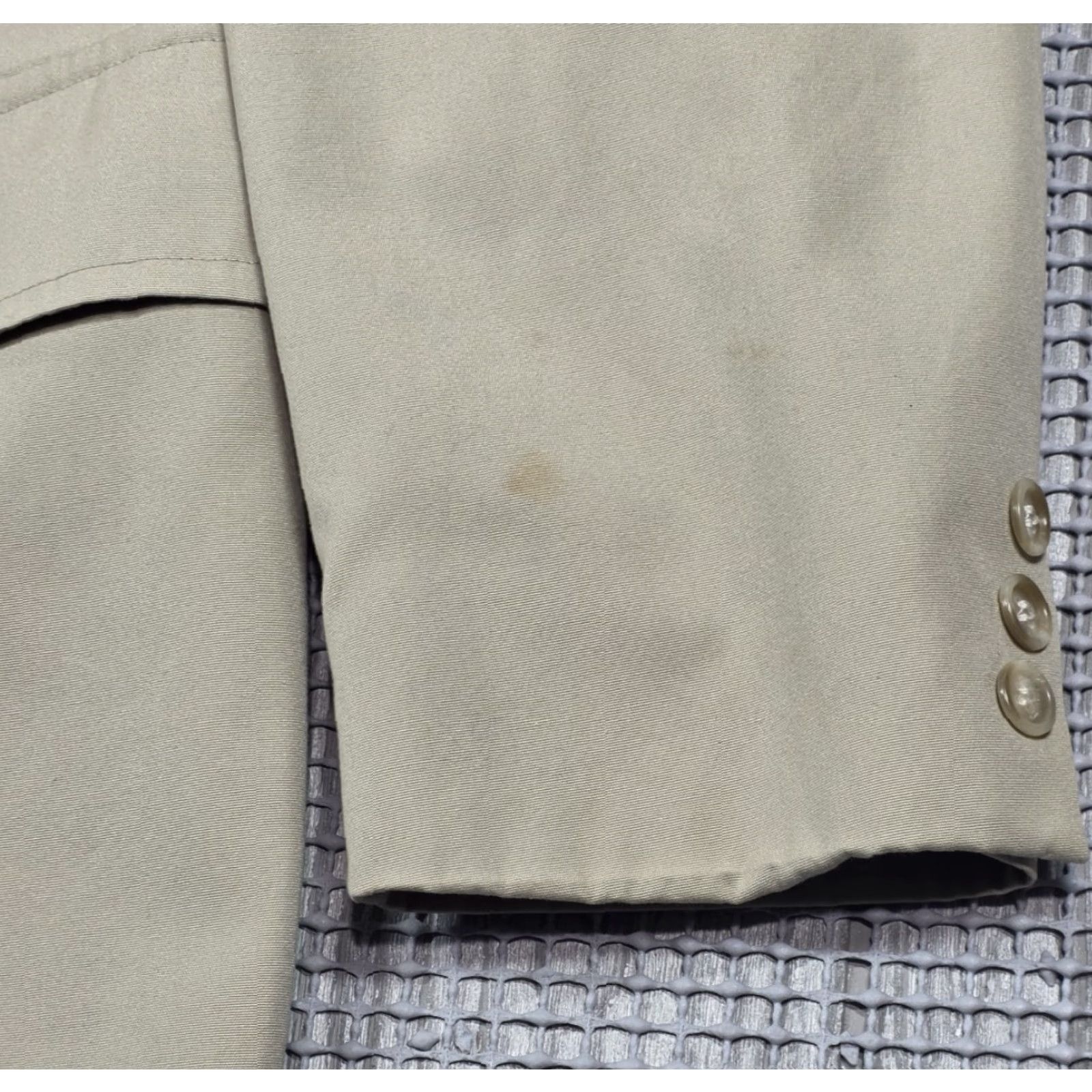 Brooks Brothers VINTAGE Brooks Brothers Blazer Mens 44 Beige Washable Sport Coat Made USA 80s Size 44R - 7 Thumbnail