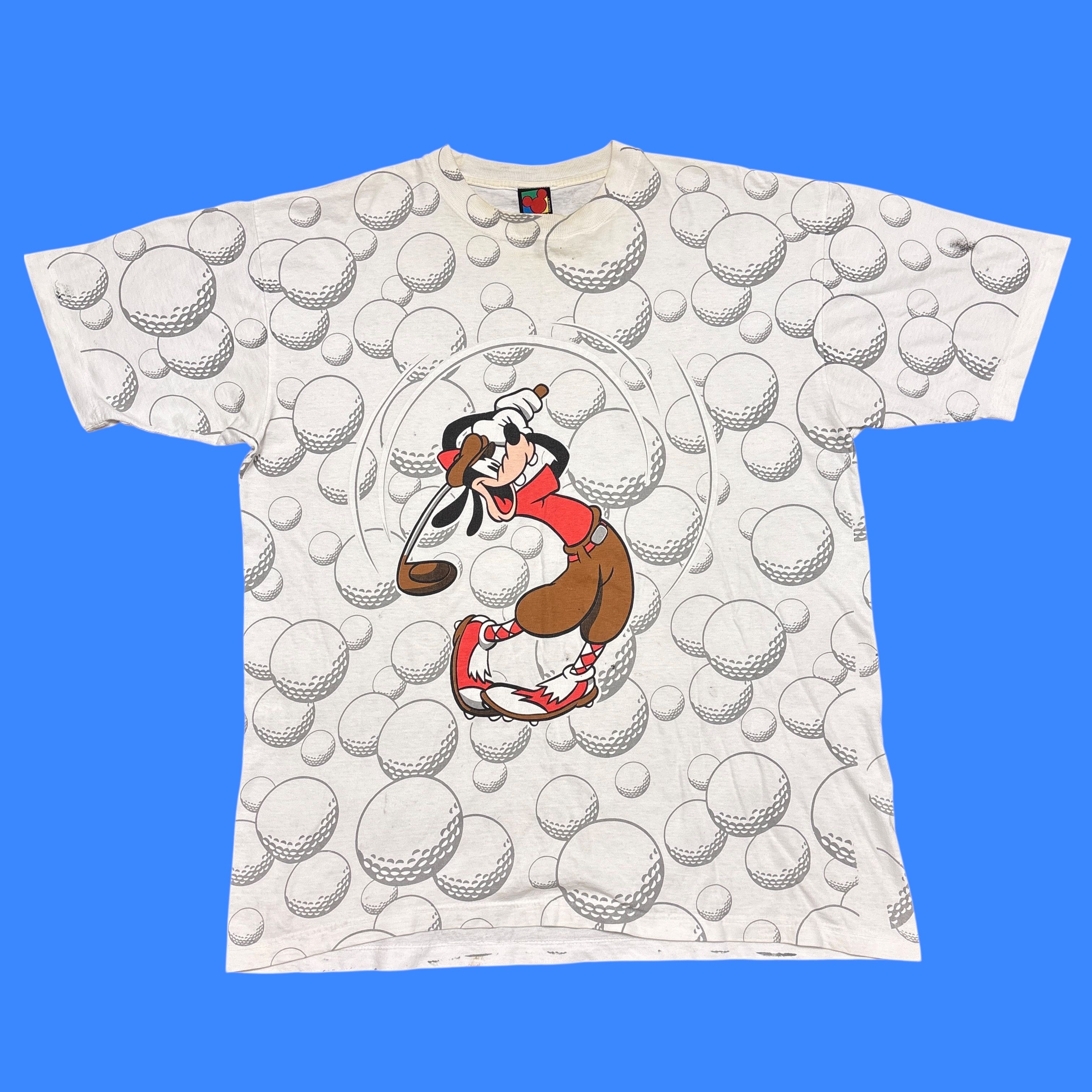 Disney Vintage Disney Shirt 90s Goofy All Over Print Cartoon Mickey Size US XL / EU 56 / 4 - 1 Thumbnail
