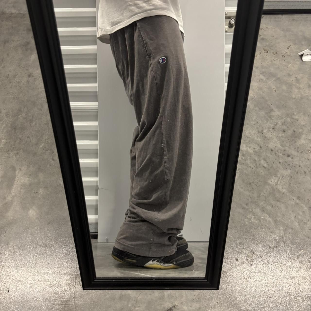 Japanese Brand × Vintage Crazy Vintage Y2K/2000s Baggy Grey Skater Style Sweatpants! Size US 32 / EU 48 - 2 Thumbnail