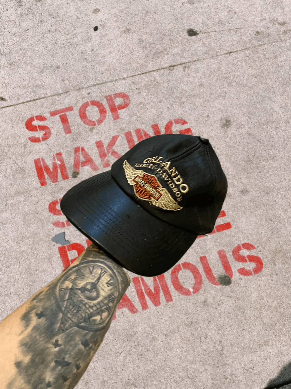 Harley Davidson 2000s Vintage Harley Davidson Hat Cap Size ONE SIZE - 1 Thumbnail