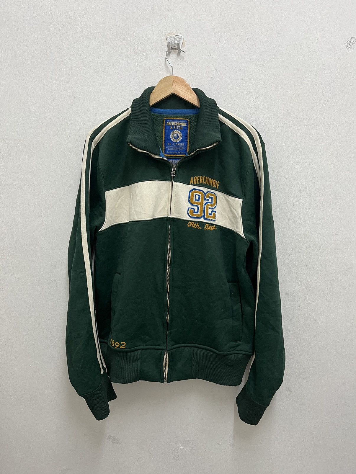 Abercrombie & Fitch Vintage Abercrombie & Fitch Ath Dept 92 Heavy Jacket Size US XXL / EU 58 / 5 - 1 Thumbnail