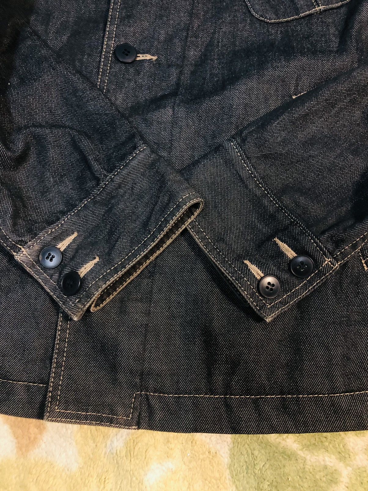 Comme Ca Ism × Japanese Brand Comme Ca Denim Buttoned Jacket (28) Size US M / EU 48-50 / 2 - 7 Thumbnail