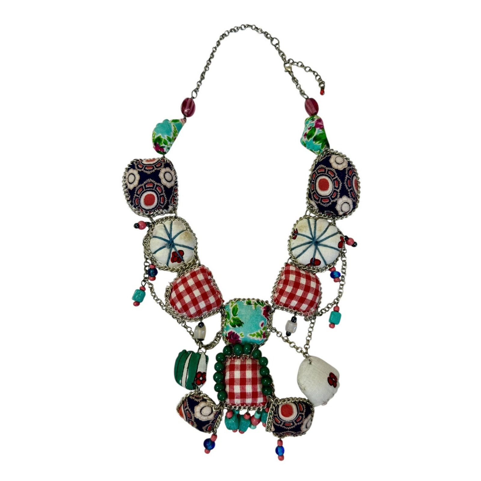 Other VINTAGE Handmade Italian Beaded Pillow Embellished Necklace Size ONE SIZE - 1 Thumbnail