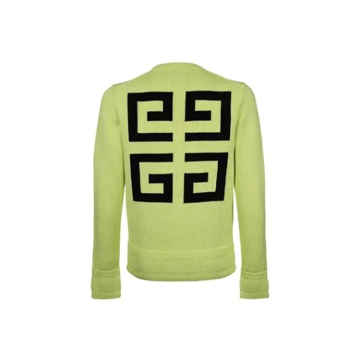 Givenchy Givenchy FW21 Logo Print Long-Sleeve Knit Sweater Size US XL / EU 56 / 4 - 1 Thumbnail