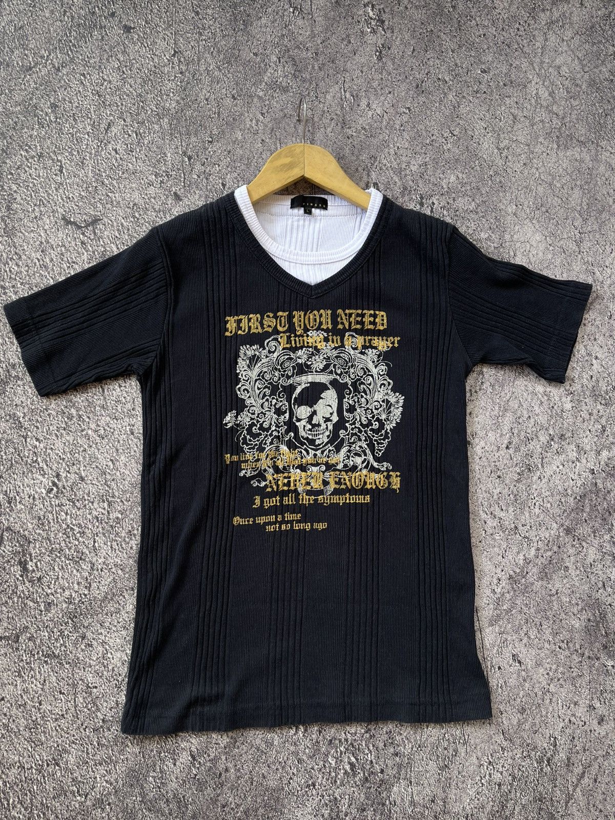 Japanese Brand Y2k Spinash ifsixwasnine skull tee Size US S / EU 44-46 / 1 - 1 Thumbnail