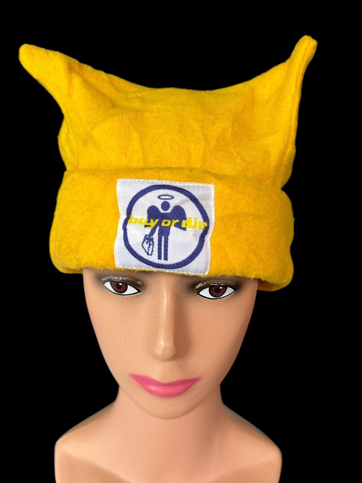 Hysteric Glamour × Vintage BUY OR DIE HORN DEVIL BEANIE HATS ☠️ Size ONE SIZE - 6 Thumbnail