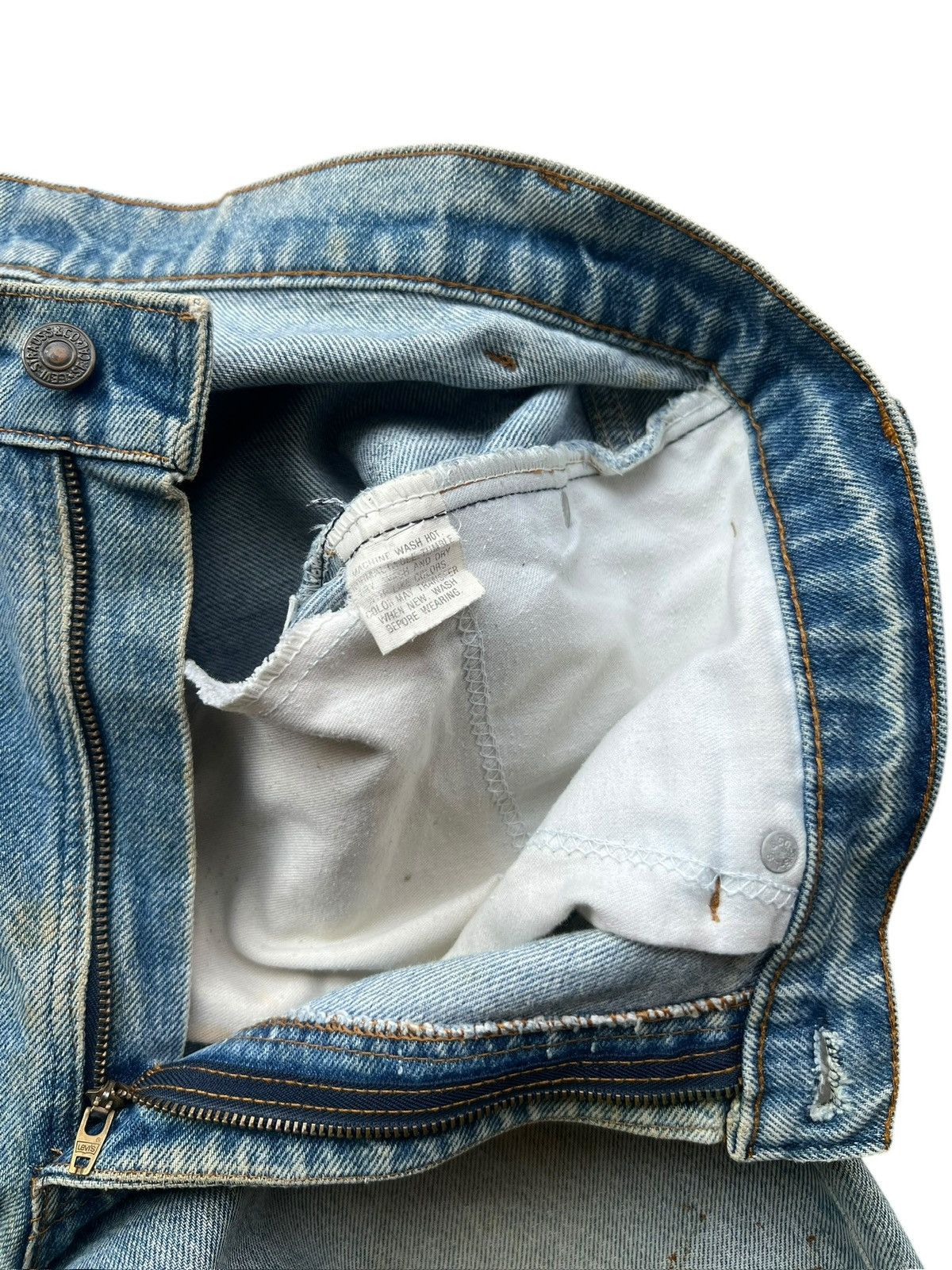 Levi's Vintage 80s Levi’s Orange Tab Distressed Denim Jeans 33x30.5 Size US 33 - 11 Thumbnail