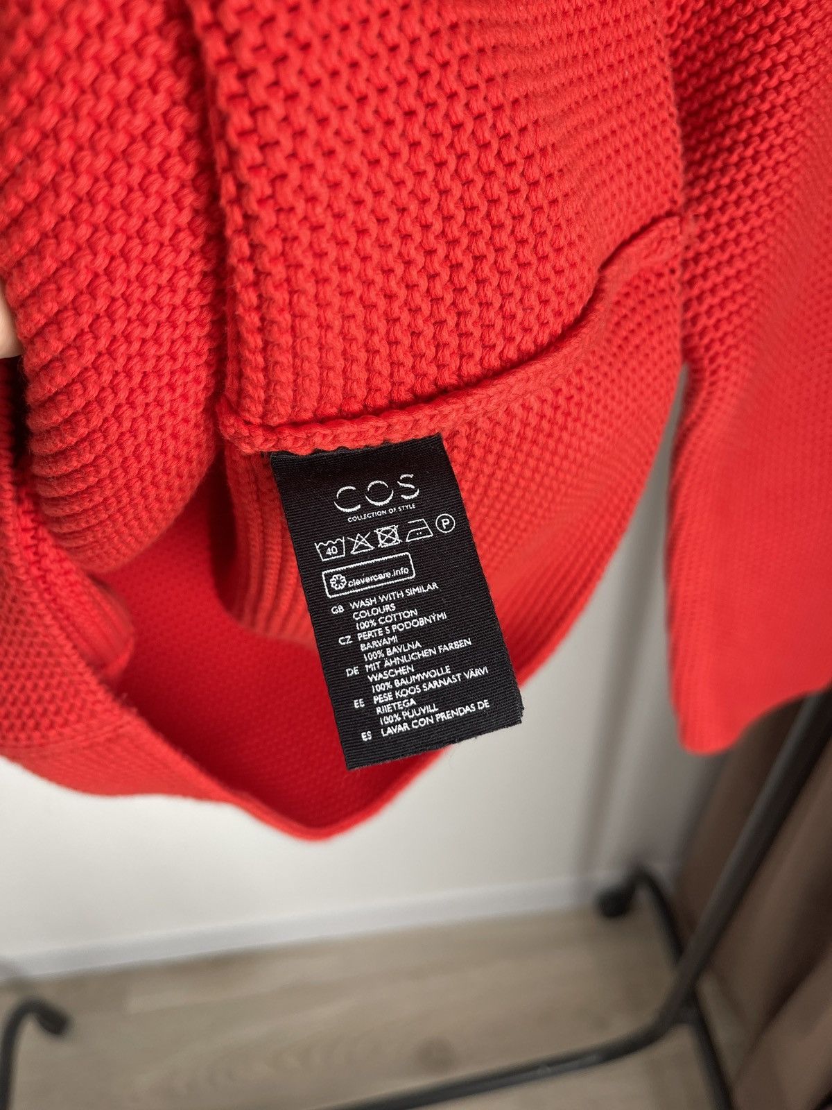 Cos Red sweater Cos jumper sweatshirt XS Size XS / US 0-2 / IT 36-38 - 6 Thumbnail