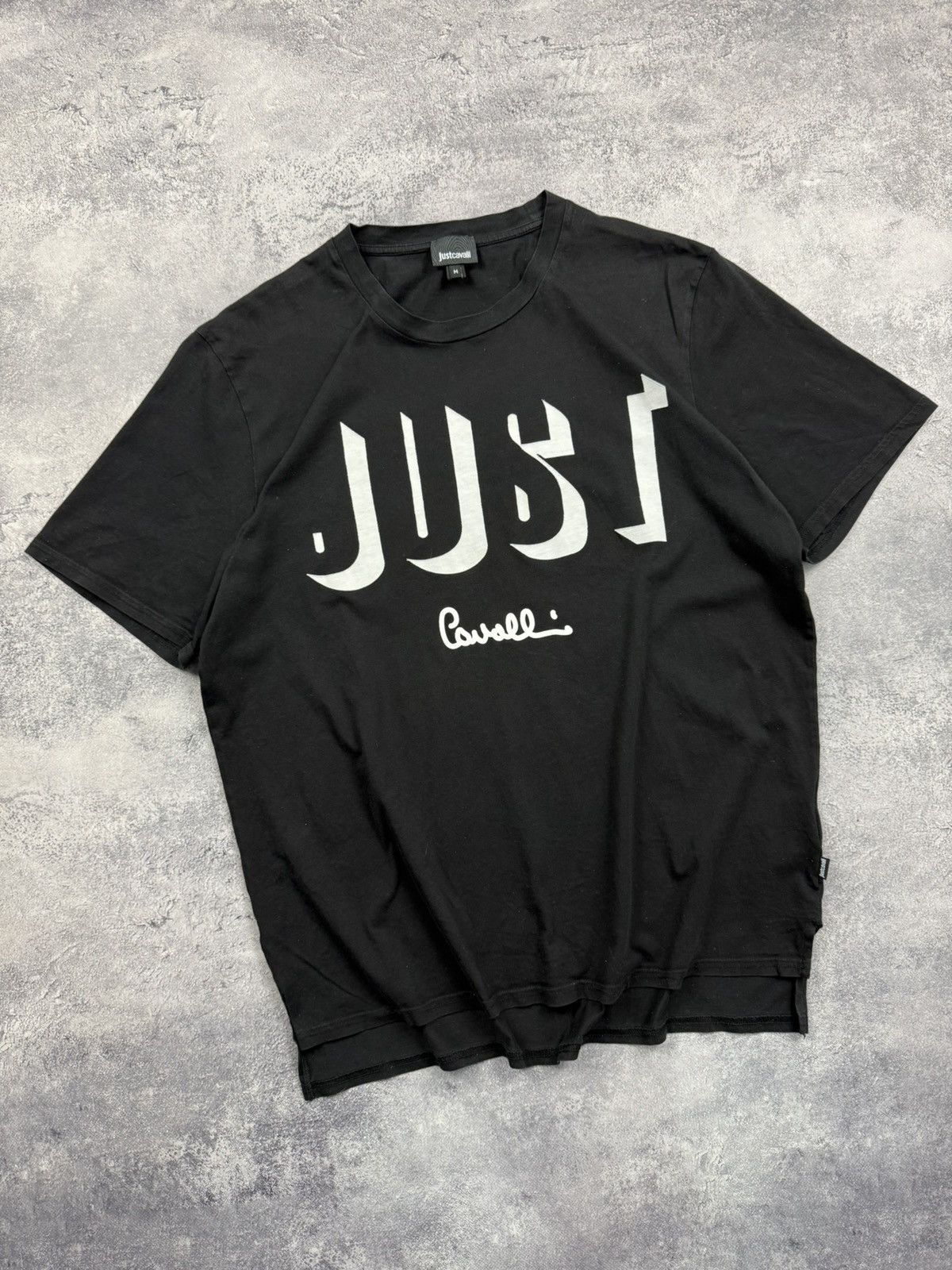 Roberto Cavalli Roberto Just Cavalli T-Shirt Big Logo Black Tee Y2K Hype Size US M / EU 48-50 / 2 - 4 Thumbnail
