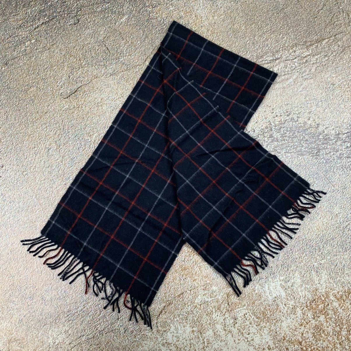 Burberry Vintage Burberry’s 100% Cashmere Blue Pattern Scarf Size ONE SIZE - 3 Thumbnail