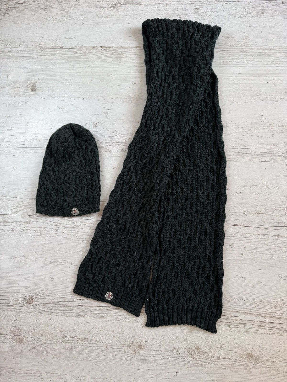 Moncler Womens set moncler hat scarf wool Size ONE SIZE - 9 Thumbnail