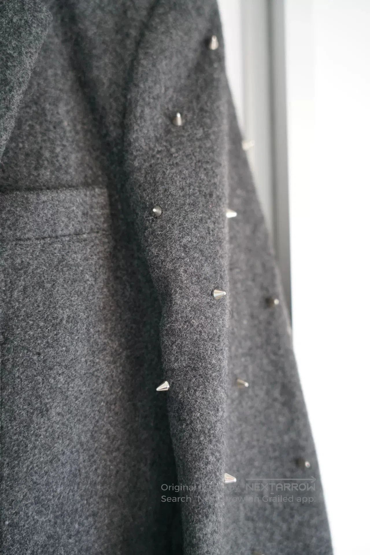 Sulvam gray wool coat with studs by Sulvam. Size US S / EU 44-46 / 1 - 4 Thumbnail