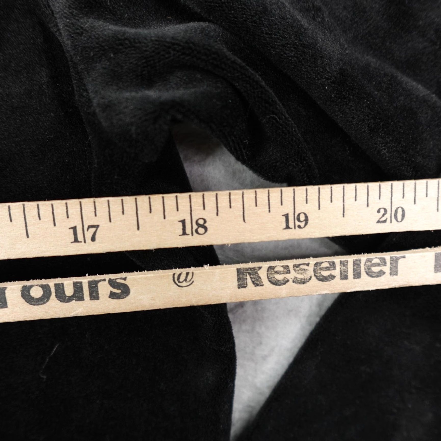Juicy Couture Juicy Couture Hoodie Womens Large Black Velour Rhinestone Track Sweat Suit Top Size L / US 10 / IT 46 - 6 Thumbnail