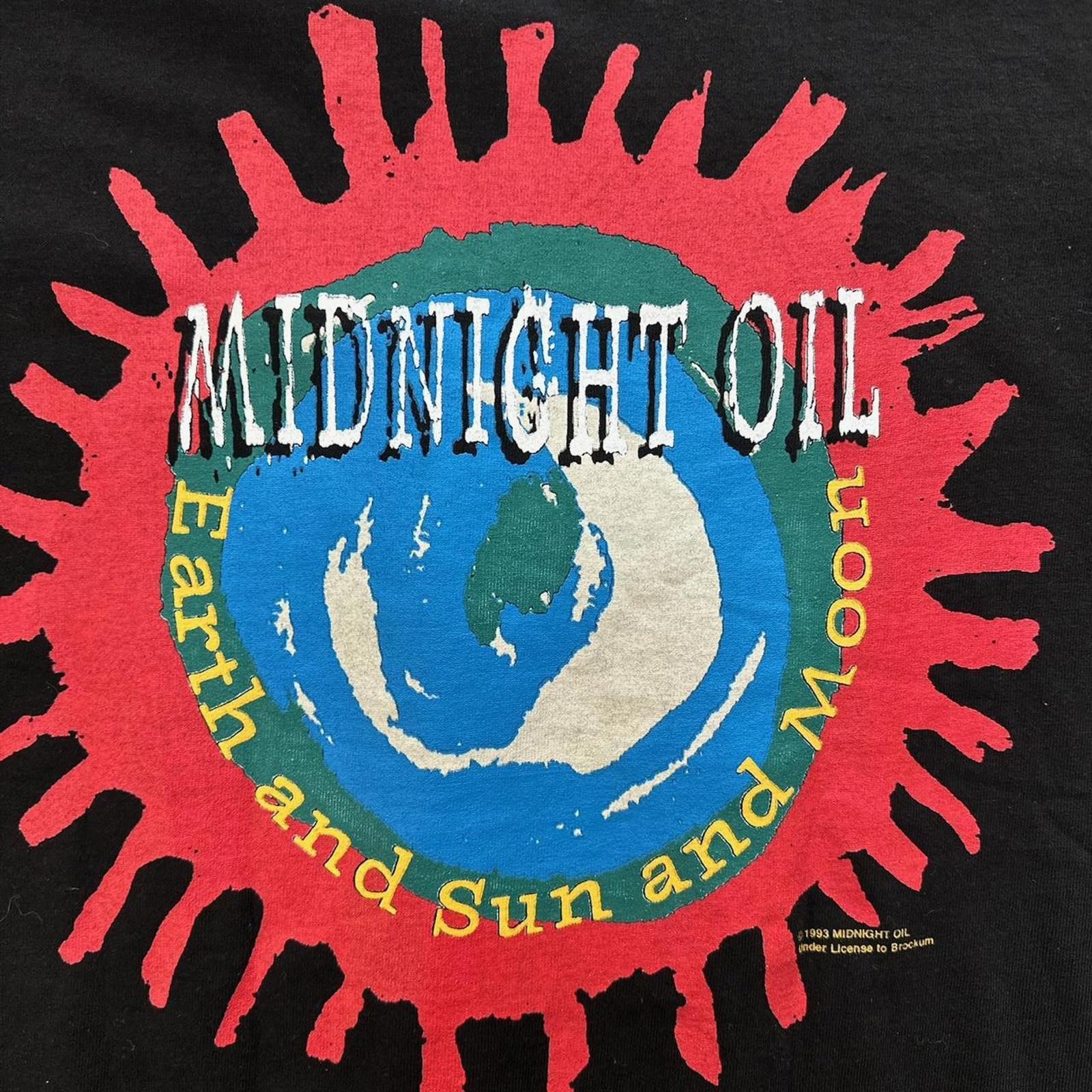Band Tees 1993 Midnight Oil Tour Tee Size US L / EU 52-54 / 3 - 6 Thumbnail