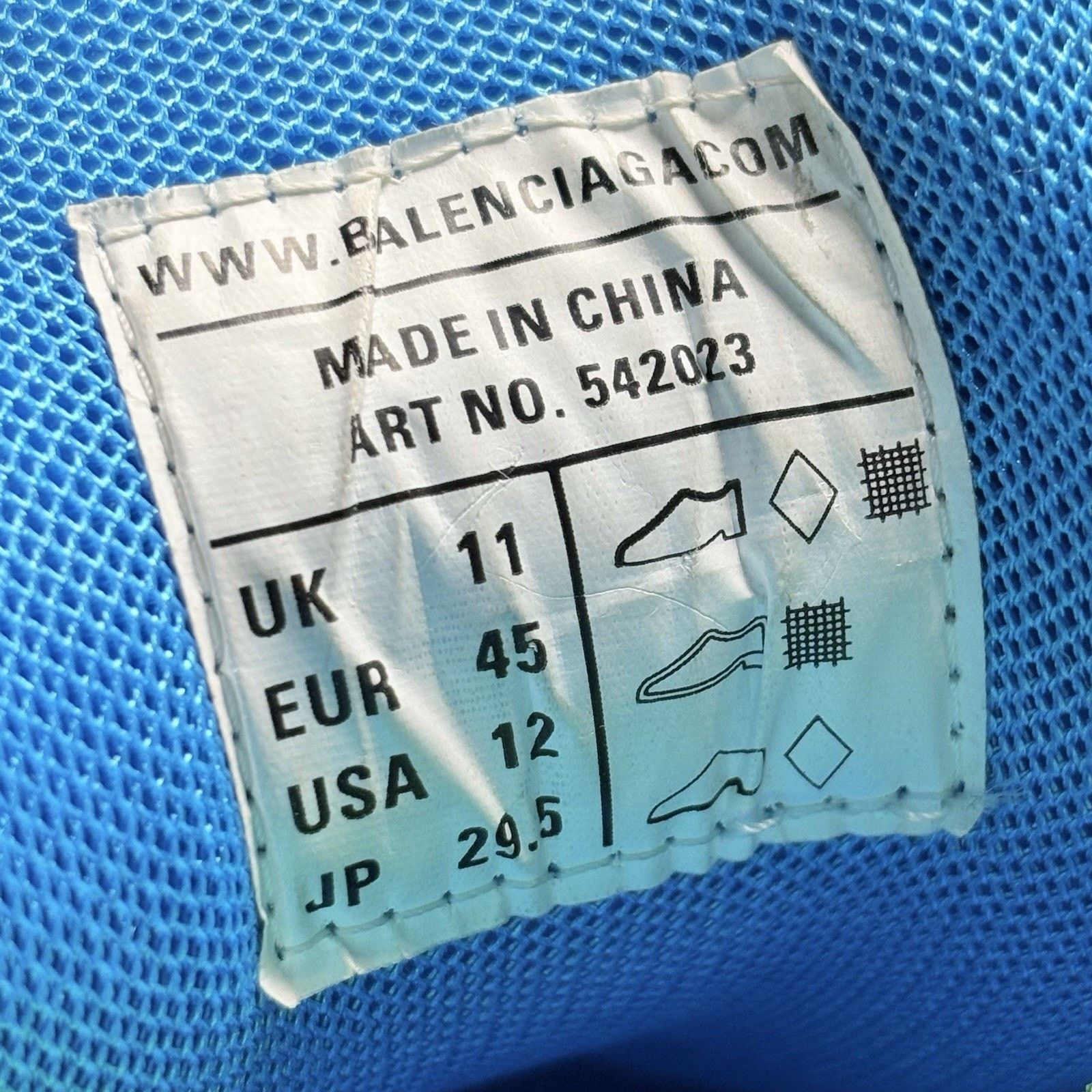 Balenciaga Balenciaga Track ' White Blue Green ' | SUPER CLEAN! Size US 12 / EU 45 - 15 Thumbnail