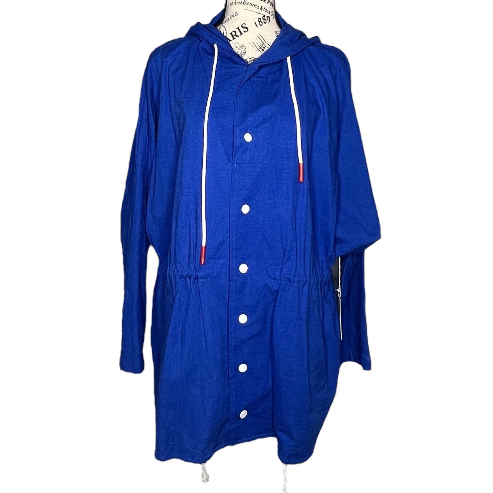 Other Gemma Oversized Linen Cargo Hooded Jacket Coat Size S / US 4 / IT 40 - 1 Thumbnail