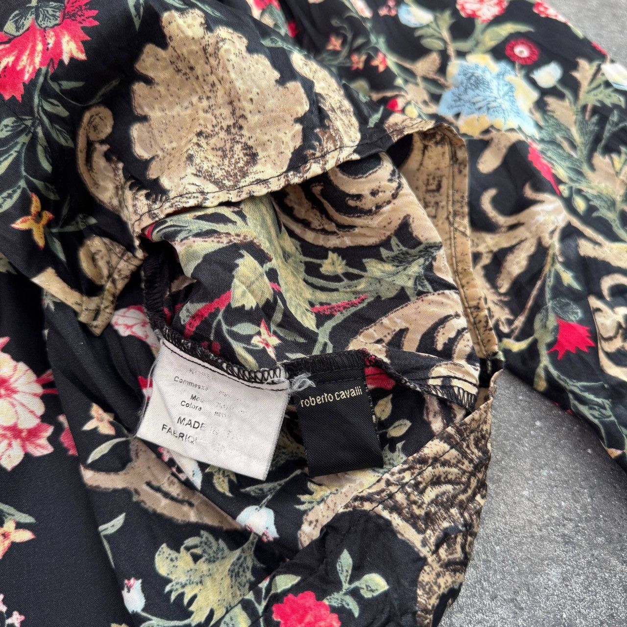Roberto Cavalli Roberto Cavalli Vintage Floral Blouse Size L / US 10 / IT 46 - 12 Thumbnail