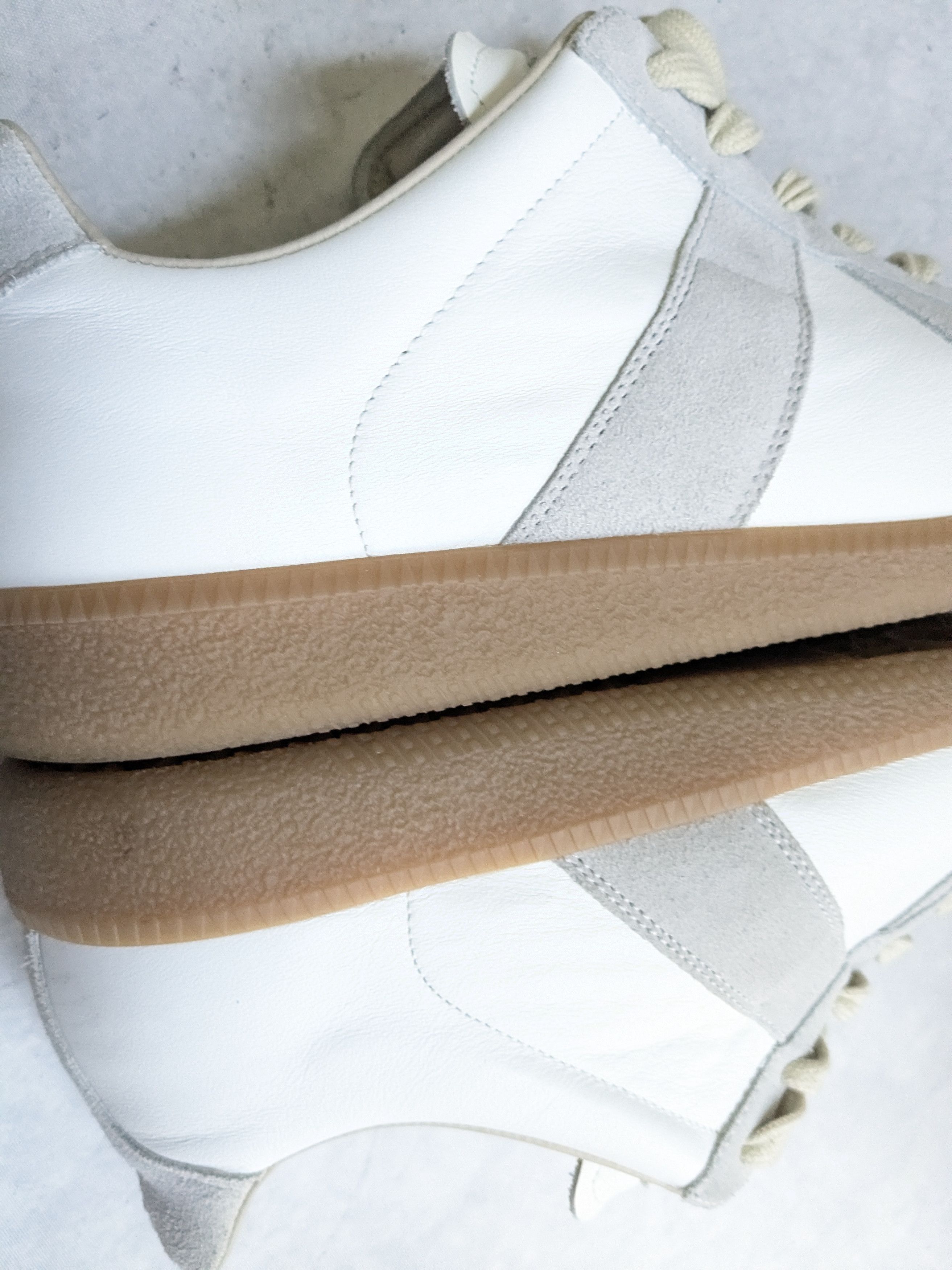 Maison Margiela Maison Margiela GAT Replica White Gray 8.5 41.5 Low Tops Size US 8.5 / EU 41-42 - 12 Thumbnail
