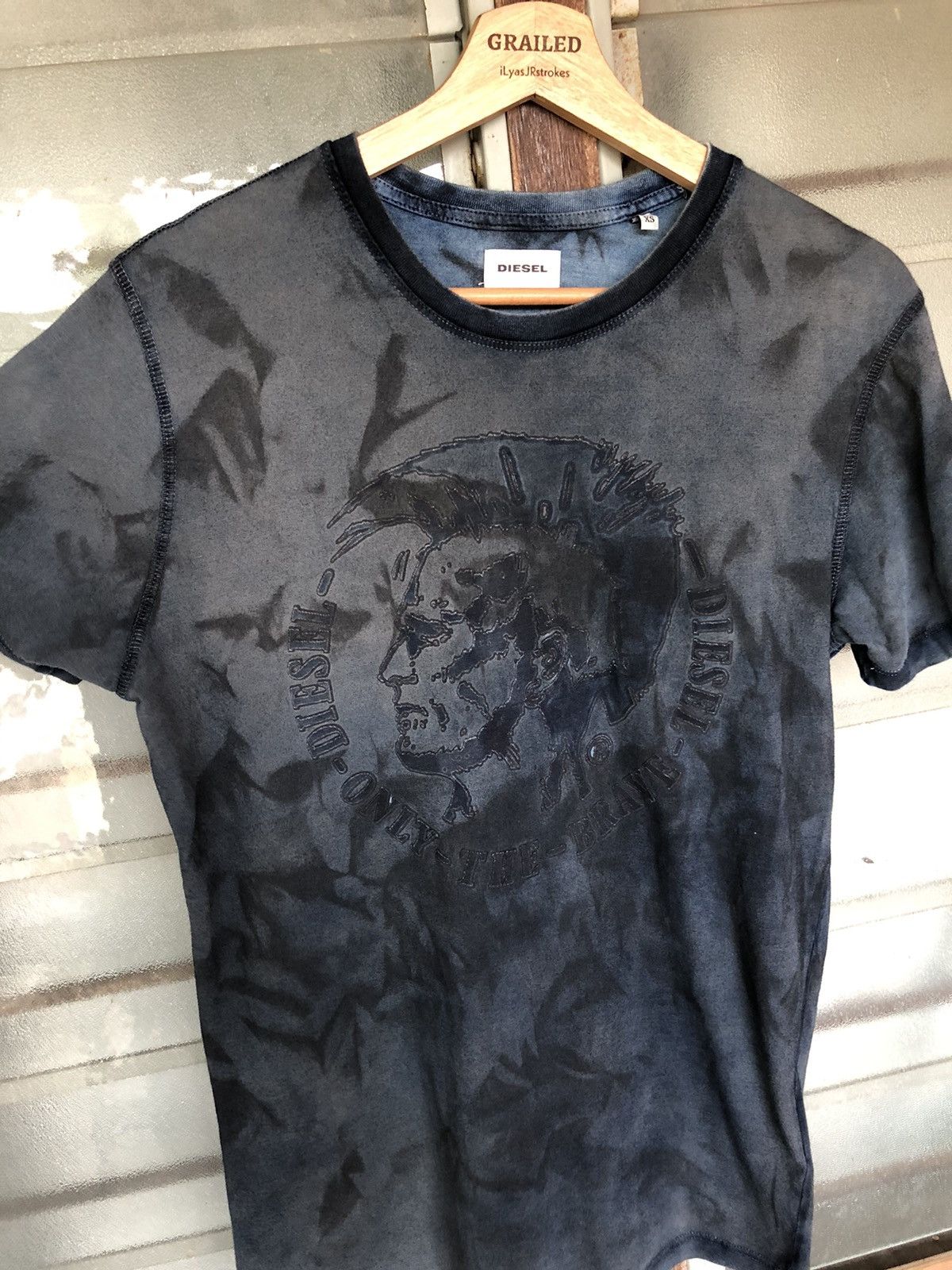 Diesel Diesel Style Punk Blue Black Shirt Tee Size US XS / EU 42 / 0 - 5 Thumbnail