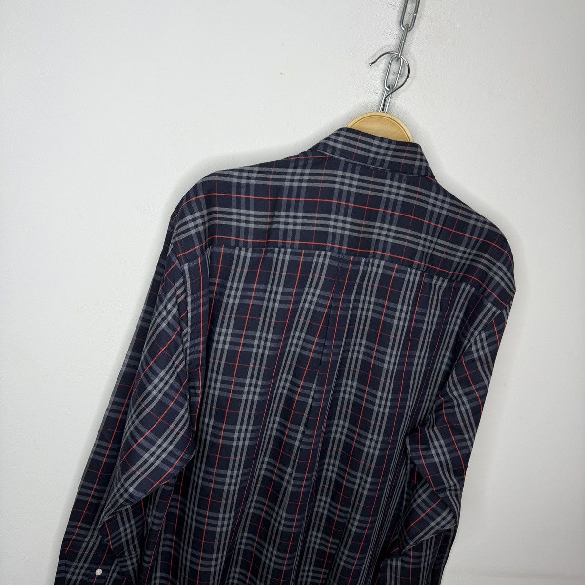 Burberry Burberry Nova Check Navy Checkered Shirt Button Up BRAND NEW Size US L / EU 52-54 / 3 - 14 Thumbnail