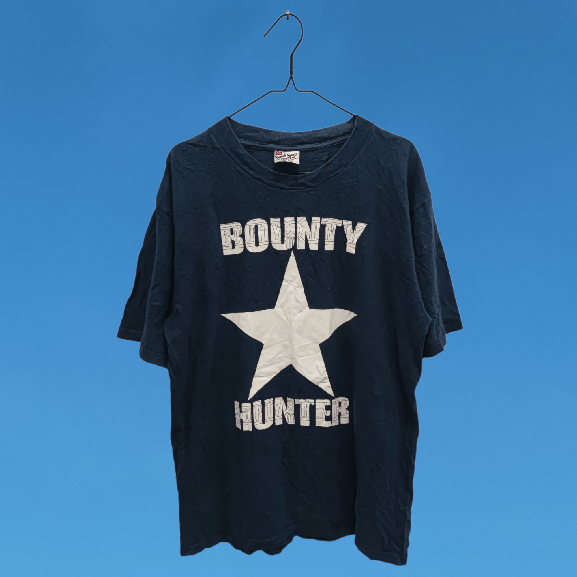 image of Offer Vintage 90's Bounty Hunter T Shirt, Men's (Size Large)
