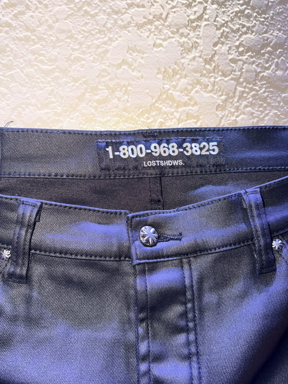 LOSTSHDWS LEATHER BLACK ON BLACK JEANS Size US 40 / EU 56 - 3 Thumbnail