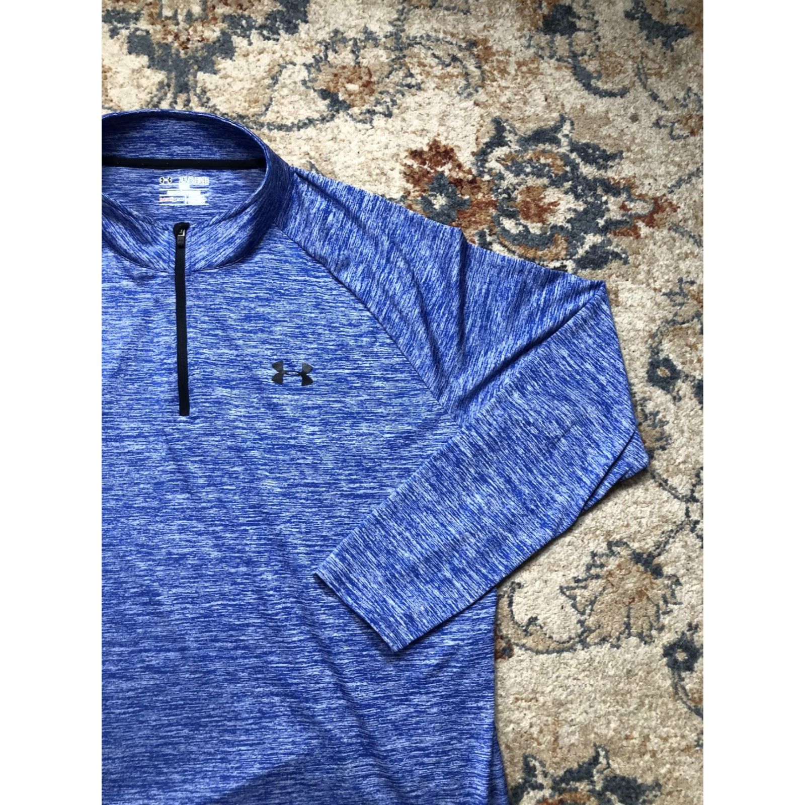 Under Armour Under Armour Pullover Mens 2XL HeatGear Quarter Zip Long Sleeve Shirt Blue Size US XXL / EU 58 / 5 - 4 Thumbnail