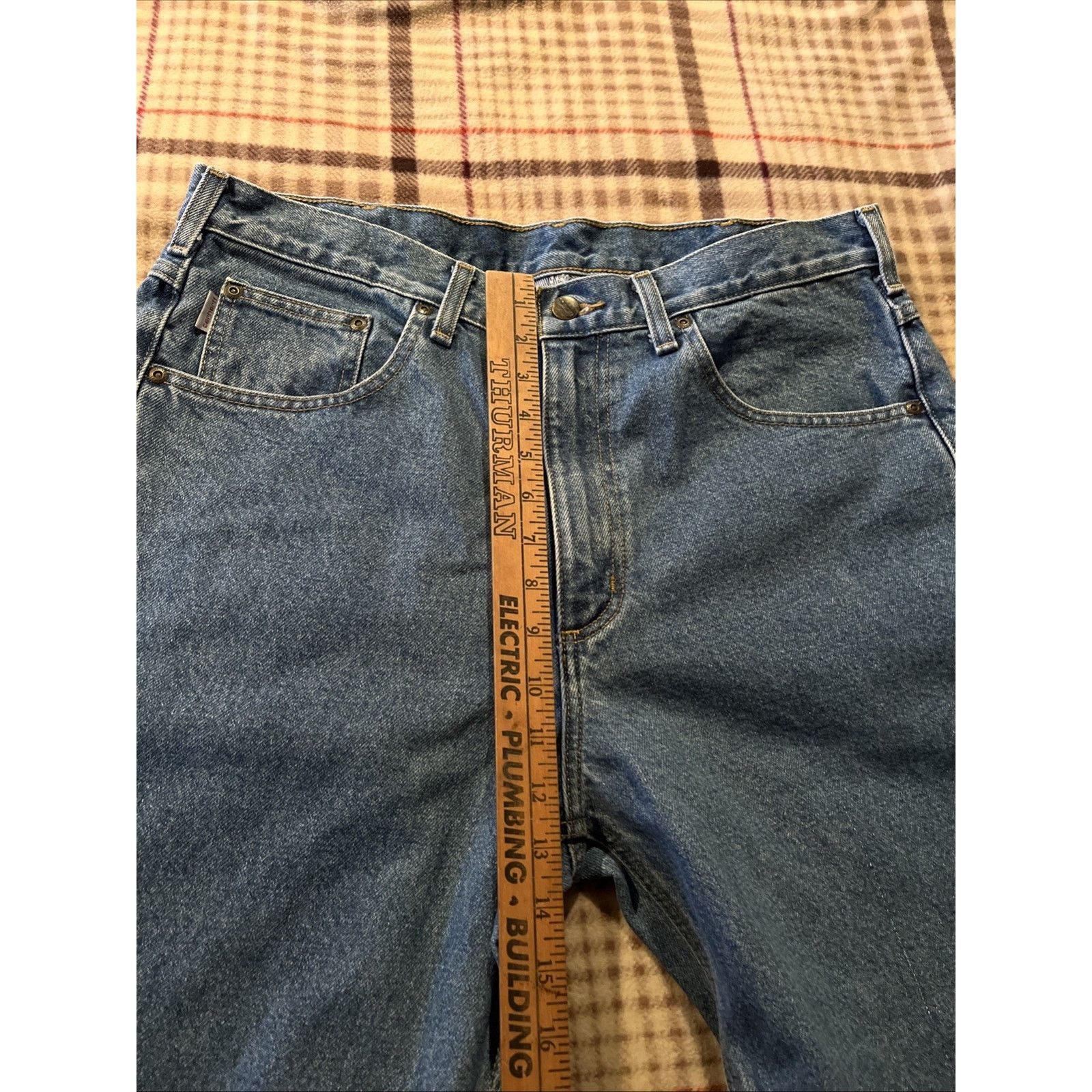 Carhartt Carhartt B17 Jeans Mens 36x34 Denim Med Wash Workwear Blue Size US 36 / EU 52 - 7 Thumbnail