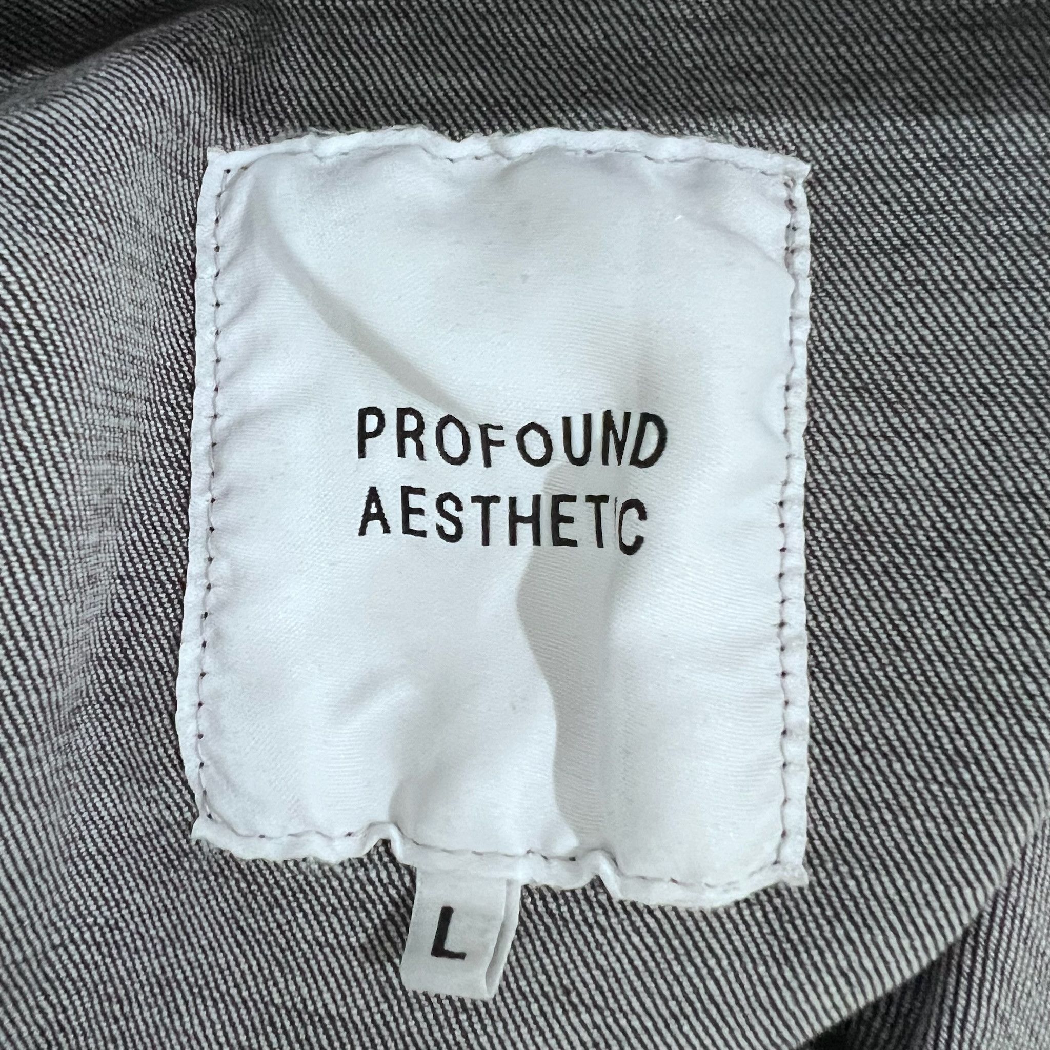 Profound Aesthetic Profound Aesthetic Distressed Tattooed Style Denim Jacket Size US L / EU 52-54 / 3 - 8 Thumbnail