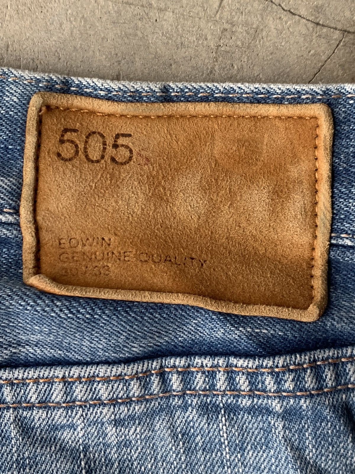 Edwin DISTRESSED EDWIN 505s SELVEDGE. Size US 30 / EU 46 - 11 Thumbnail