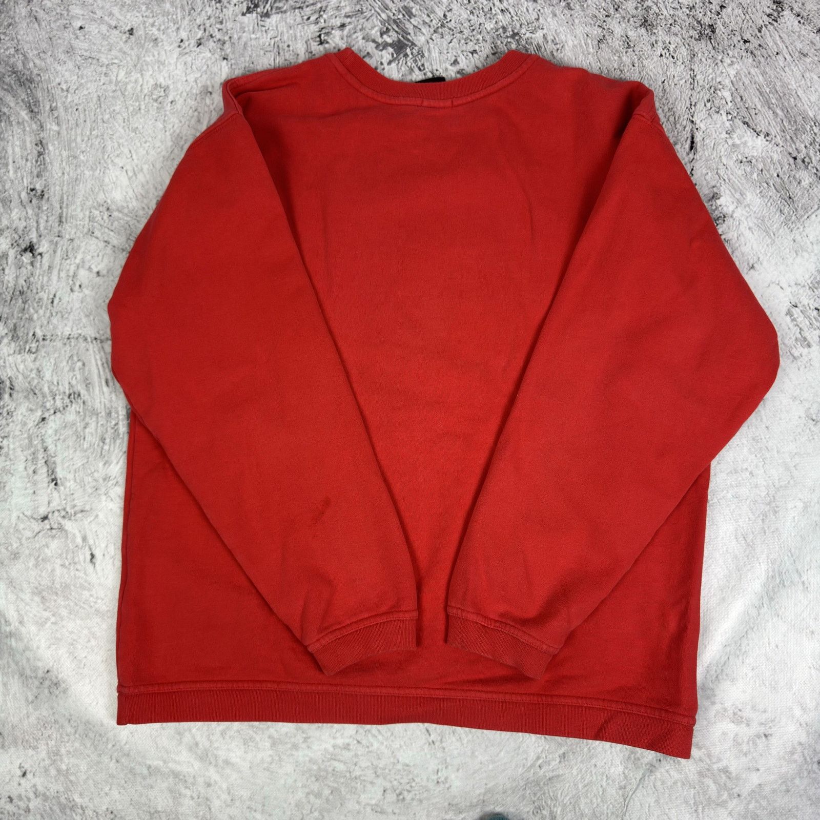 Nike Nike Red Cotton Fleece Lined Spellout Sweatshirt L (12-14) Size L / US 10 / IT 46 - 6 Thumbnail