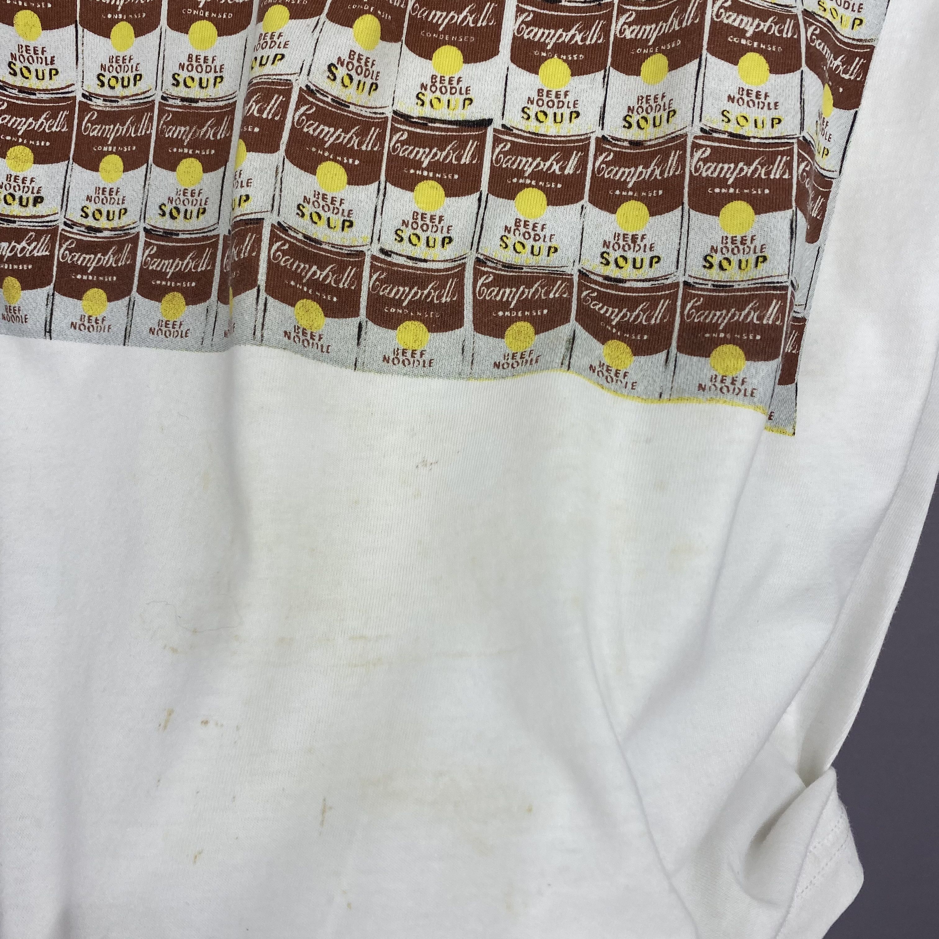 Andy Warhol × Art Comes First × Vintage Vintage Y2K Andy Warhol T-Shirt Campbells Soup Fuck Arts Tee Size US M / EU 48-50 / 2 - 7 Thumbnail