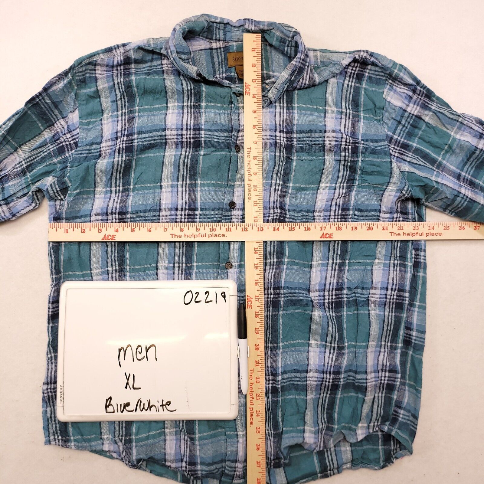 St. Johns Bay St John's Bay Madras Flannel Button Up Shirt Mens Size XL Size US XL / EU 56 / 4 - 6 Thumbnail