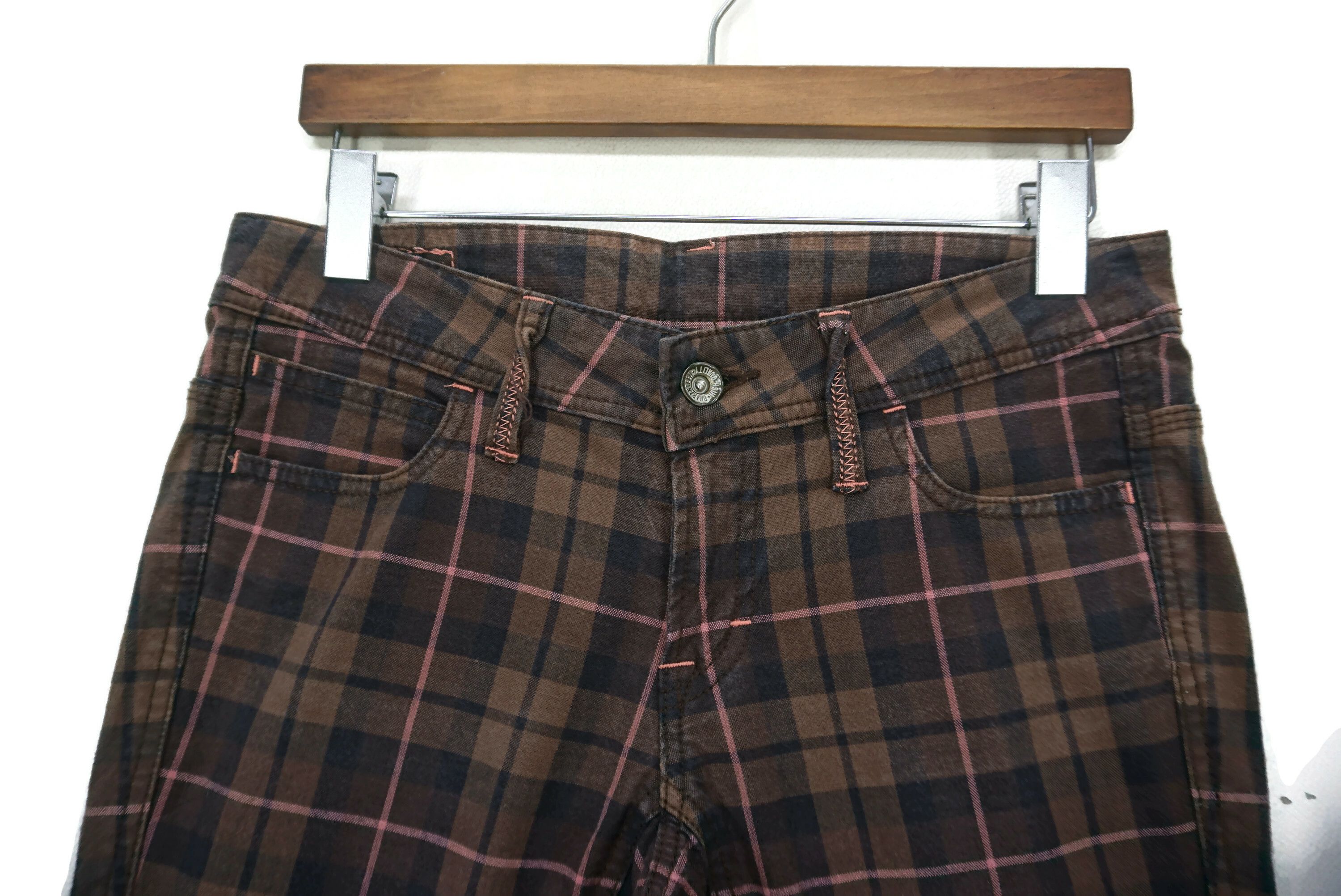 Japanese Brand Betty Smith Pants Size W30xL28 Tartan Workwear Dungarees Size 27" / US 4 / IT 40 - 3 Thumbnail