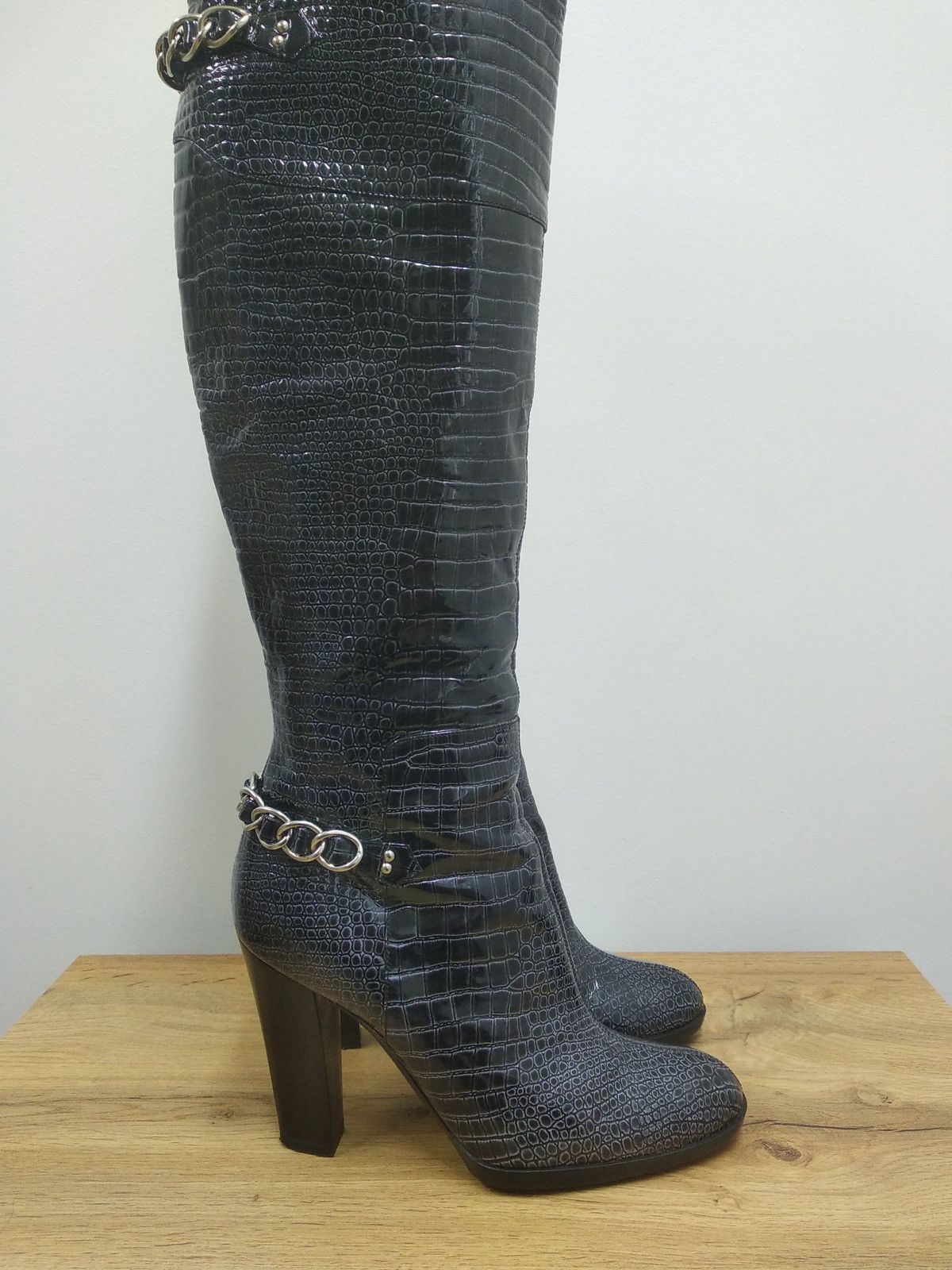 Casadei × Casedei Casadei High Boots Size 39 Italy Leather Luxury Style Size US 9 / IT 39 - 4 Thumbnail