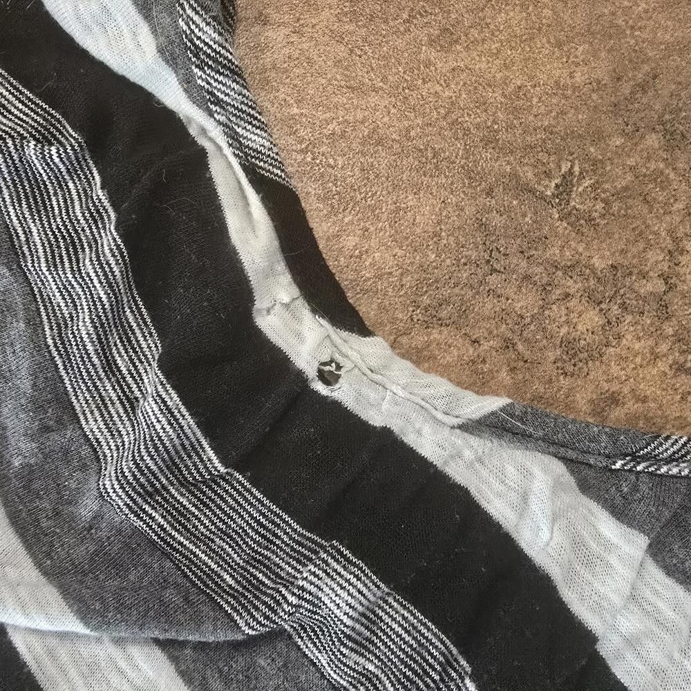 Designer Grey Black ACW Cinched Short Sleeve Size M / US 6-8 / IT 42-44 - 3 Thumbnail