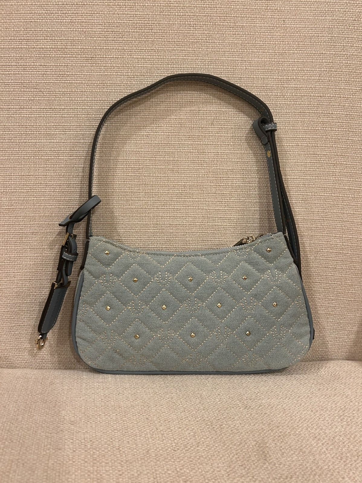 True Religion True Religion Studded Horseshoe Denim Shoulder Bag Size ONE SIZE - 2 Thumbnail