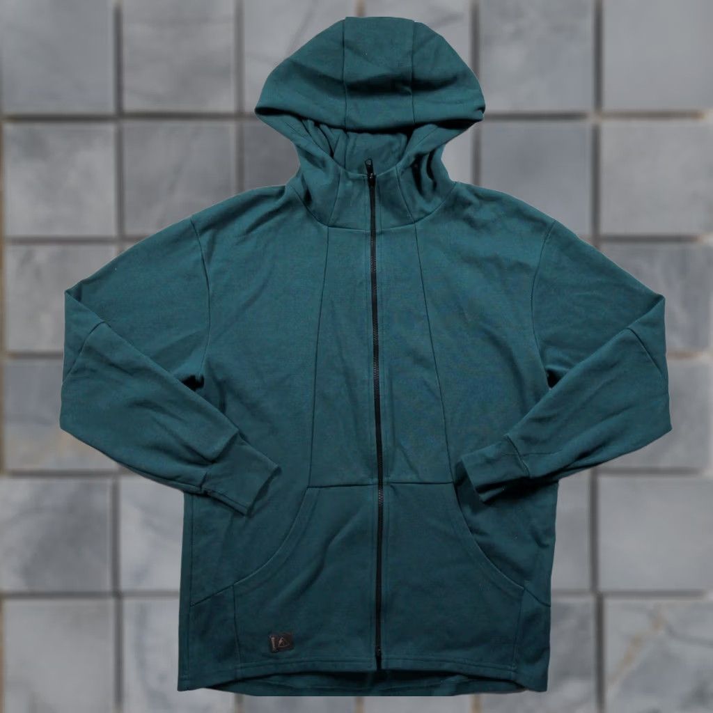 Vintage Deso Sweatshirt Mens Large Green Hoodie Full Zip Sweater Outdoors Made In USA Size US L / EU 52-54 / 3 - 1 Thumbnail