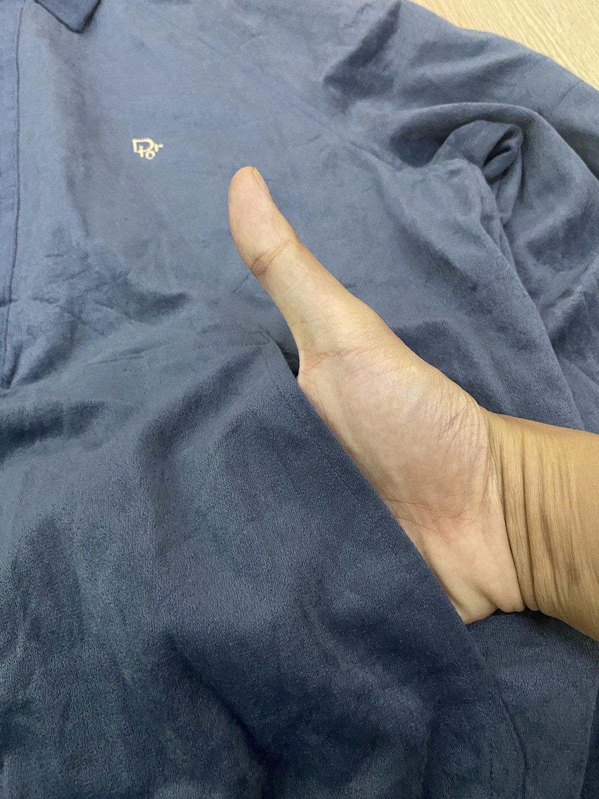 Christian Dior Monsieur Vintage Christian Dior velvet sweat polo shirt Size US M / EU 48-50 / 2 - 7 Thumbnail
