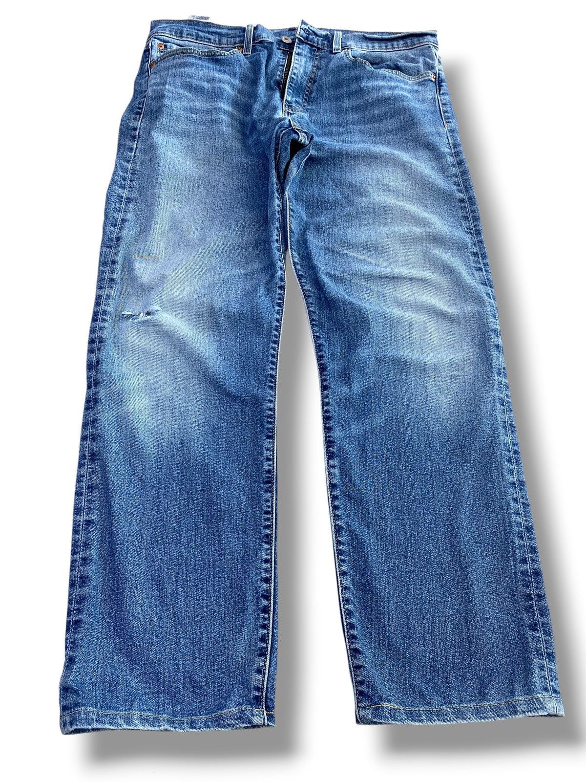 Levi's Vintage Levi’s 502 Blue Acid Wash Style Ripped Jeans Size US 34 / EU 50 - 1 Thumbnail