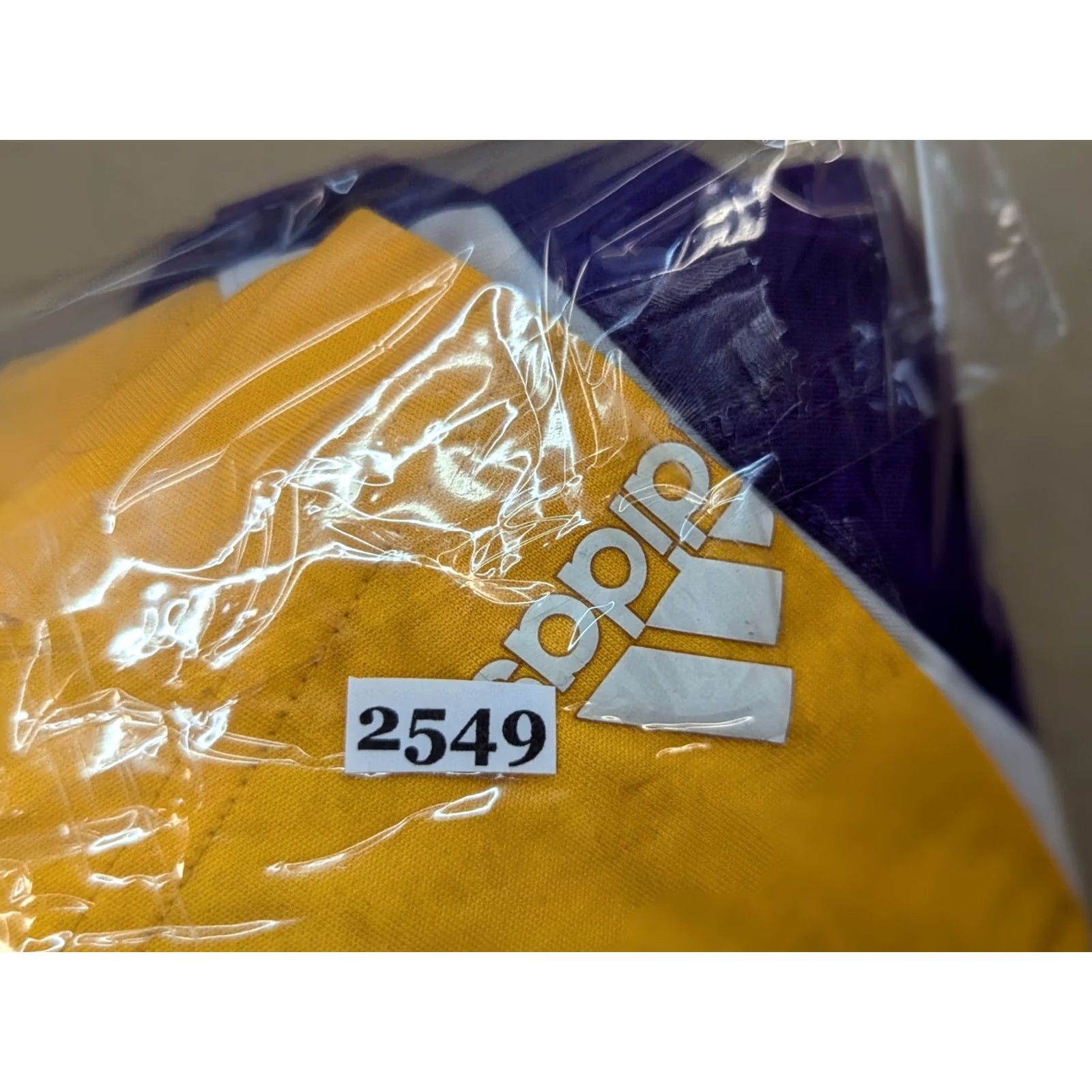 Adidas Adidas LA Lakers 2012 Mens Shorts XL Basketball Purple Yellow Adult Size US 38 / EU 54 - 4 Thumbnail