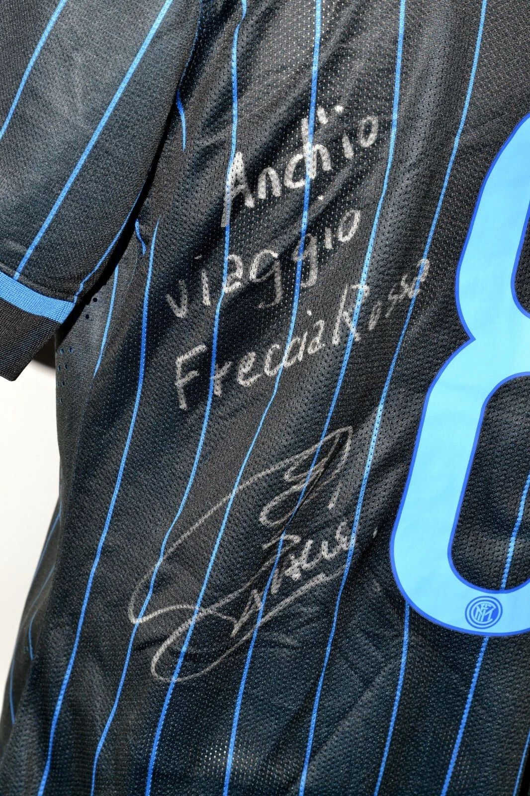 Nike INTER MILAN SIGNED 2014 HOME FOOTBALL SHIRT 8 PALACIO L Size US L / EU 52-54 / 3 - 3 Thumbnail