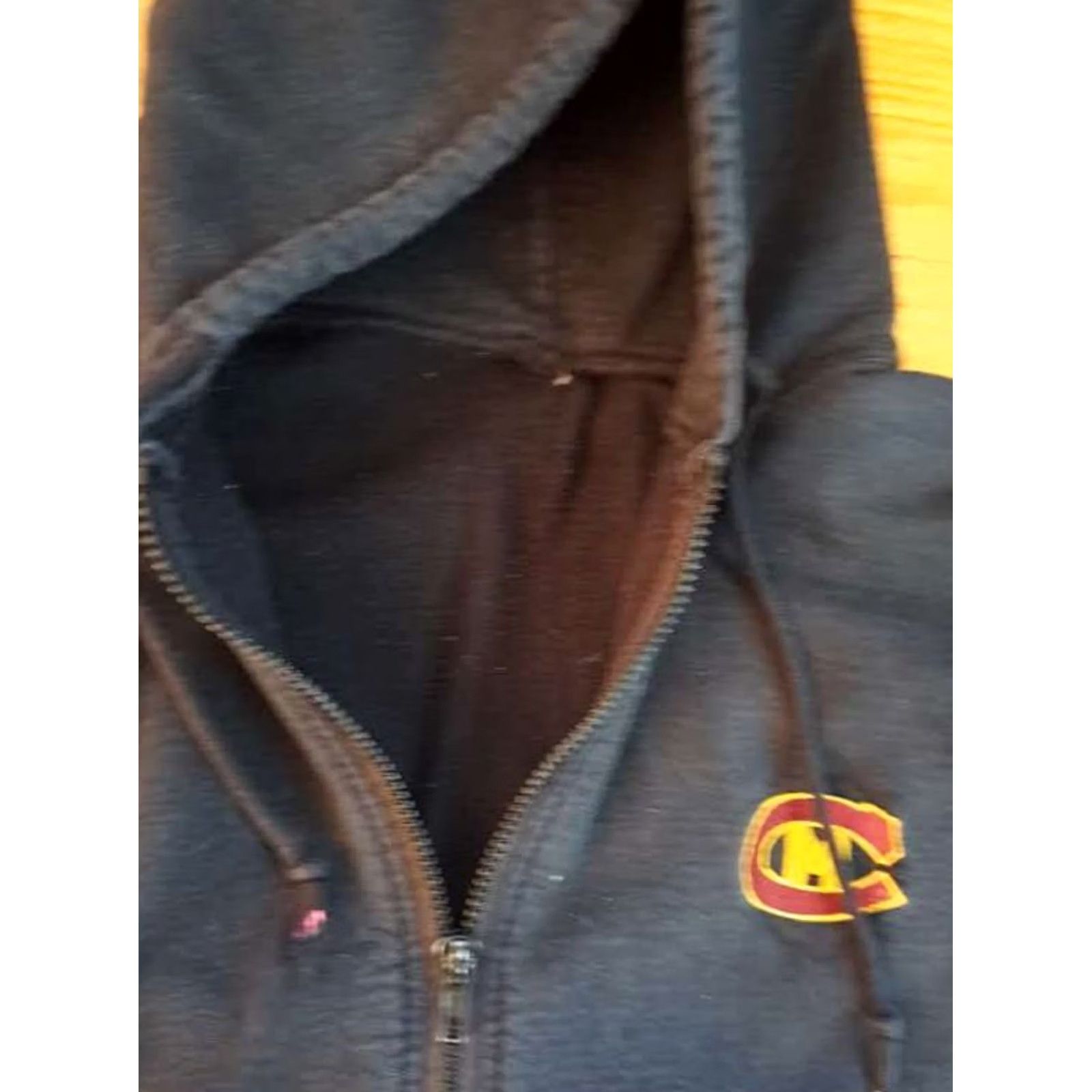 Vintage Vintage Central Michigan University Full Zip Cotton Hooded Sweatshirt L Size US L / EU 52-54 / 3 - 4 Thumbnail